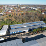 Aerial view of storage units in Montgomeryville, PA
